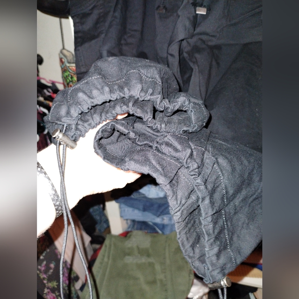 Black Women's Casual Capris,  Cargo Pants 4x ( 28w-30w) - Picture 7 of 16